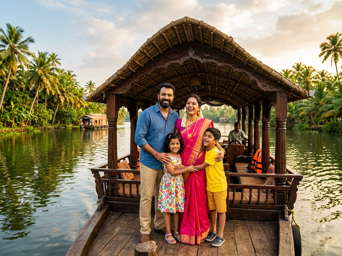 Kerala — Munnar, Thekkady & Alleppey Houseboat